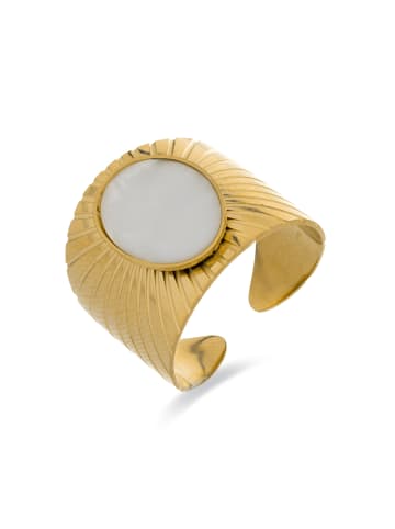 Luxenter Ring Anleh mit 18 Karat  verstellbar Gold-Anleh gold