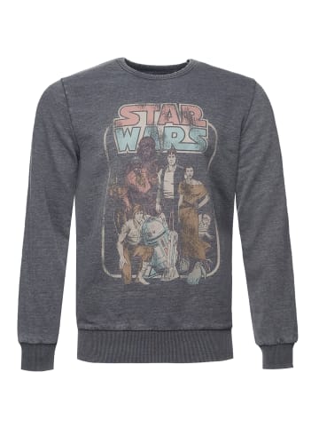 Recovered Sweatshirt Star Wars Return Of The Jedi Group Comic Vintage in Grau