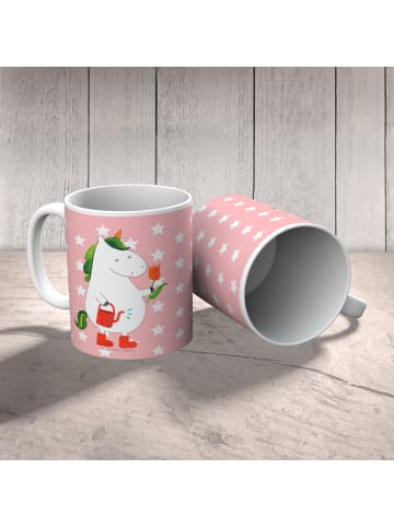 Mr. & Mrs. Panda Kindertasse Einhorn Gärtner ohne Spruch in Rot Pastell