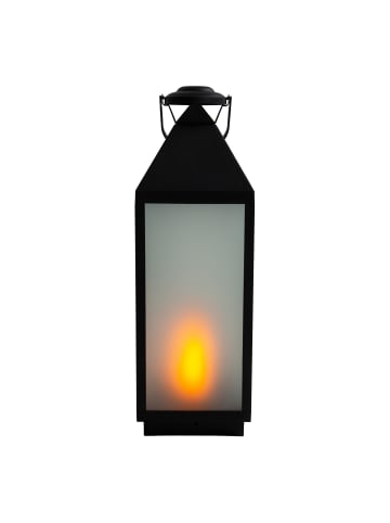 näve LED Dekoleuchte Laterne "DORIS" in schwarz - (L)19,5cm x (B)19,5cm x (H)60cm