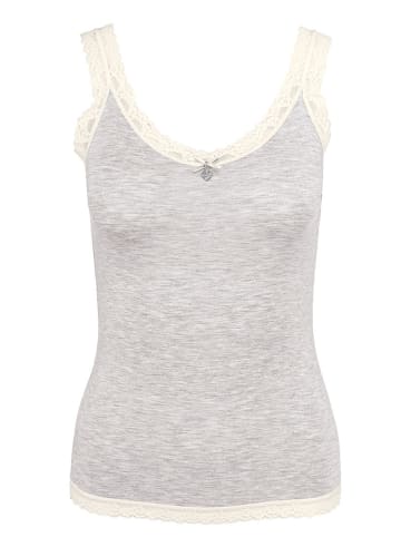 Like It Top in ivory grey