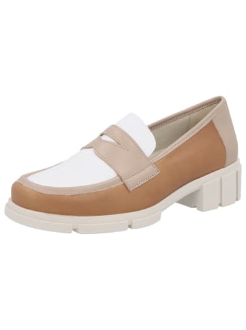 Solidus Halbschuh in bege/cognac/white