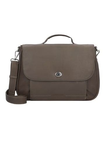 Leonhard Heyden Nizza Aktentasche Leder 39 cm Laptopfach in taupe