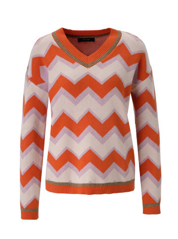 Aniston CASUAL Strickpullover in orange-flieder-rosé-goldfarben