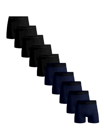 Muchachomalo 10er-Set: Boxershorts in Black/Blue/Blue/Blue/Blue/Black/Black/Black/Black/Black
