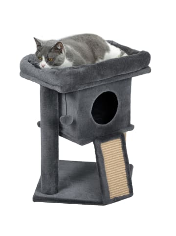 Pawhut Kratzbaum Dunkelgrau 40B x 40T x 57H cm