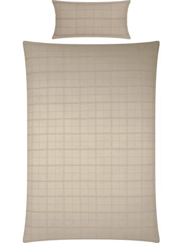 Erwin Müller Mako-Damast Bettwäsche Passau in taupe