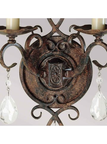 Licht-Erlebnisse Wandlampe (B)22.9 x (H)29.8 cm in Bronze Antik