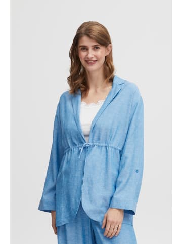 Fransa FRLin regular fit in Malibu Blue Melange