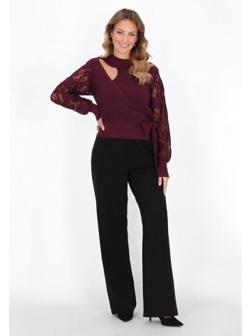 faina Women Sweater in burgundy