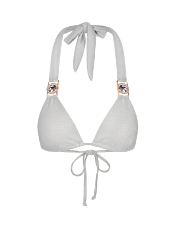 Moda Minx Bikini Top Lumiere Amour Triangle in Weiß