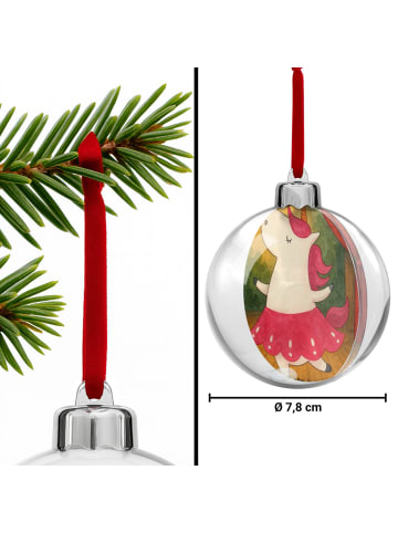 Mr. & Mrs. Panda kunststoff weihnachtskugel Einhorn Ballerina De... in Weiß