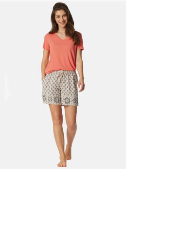 Schiesser Pyjamashorts Mix & Relax Web in grau-jaspe