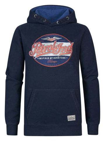 Petrol Industries Hoodie mit Aufdruck Evanston in Blau