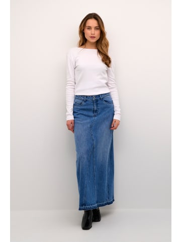 Kaffe Langarm-Shirt KAcarna Slim fit in Optical White