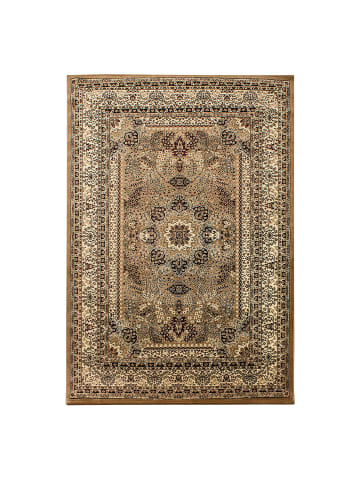 KADIMA DESIGN Orientteppich Kurzflor Polypropylen saugroboter Wohnzimmer in Beige