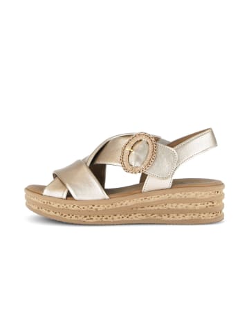 Gabor Plateau Sandalen in gold