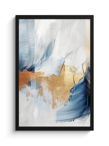 OnlyWow Poster mit Leiste Abstrakt gold