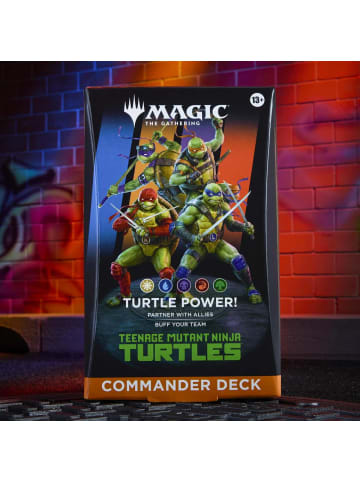 MAGIC THE GATHERING Teenage Mutant Ninja Turtles Commander Deck Turtle-Power Englische Version 13+