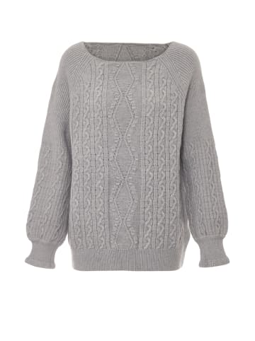 Tanuna Strickpullover in Grau