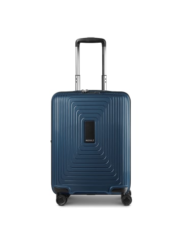 Redolz Essentials 14 4 Rollen Kabinentrolley 55 cm mit Dehnfalte in dark blue metallic