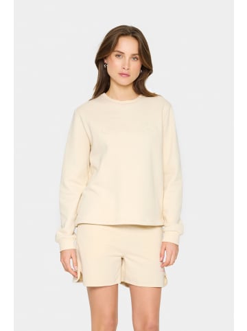 SAINT TROPEZ Sweatshirt LyonaSZ Lockere Passform in Fog