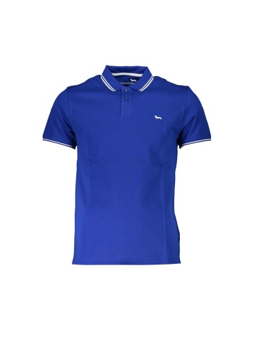 HARMONT & BLAINE Blaues Baumwoll-Polohemd