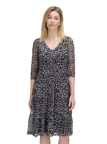 Vera Mont Stufenkleid mit Stufen in Grau/Schwarz
