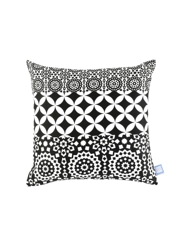 Kayoom Dekokissen Stereo 125 - 45cm x 45cm in schwarz - weiß