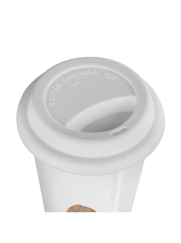 Mr. & Mrs. Panda ToGo Kaffeebecher Schildkröte MHerzieren mit S... in Weiß