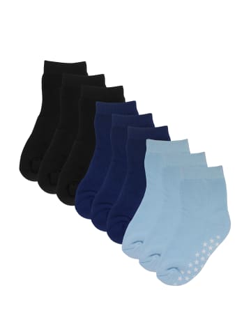 Yalion 9er-Set Yalion Baby Antirutschsocken, bunt, weich & atmungsaktiv