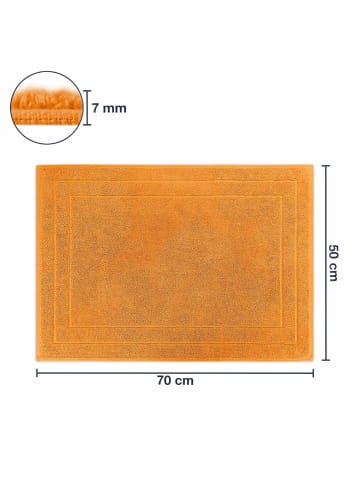 WohnDirect Weiche Badvorleger JASMINA in Orange