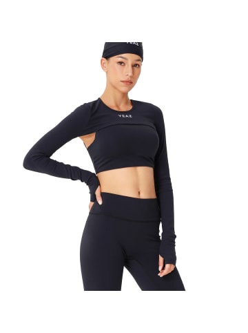 YEAZ TRUTH Super Crop Top in schwarz