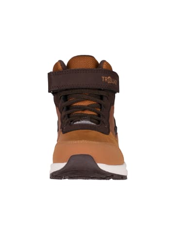 Trollkids Wanderschuh Mid Cut Stavanger XT in mustard