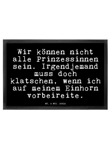 Mr. & Mrs. Panda Schmutzfangmatte Wir können nicht alle... mit S... in Schwarz