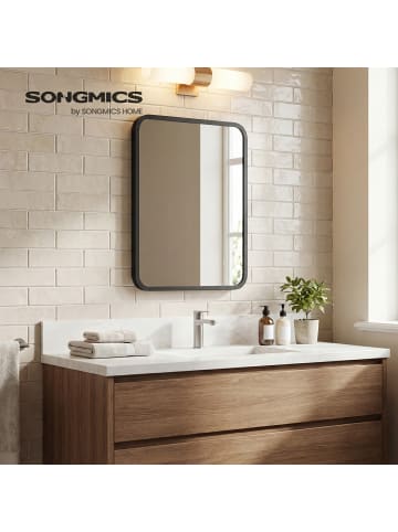 SONGMICS Standspiegel Aileas in Schwarz - (B)30 x (H)40 x (T)1.3 cm