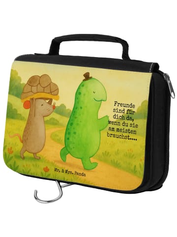 Mr. & Mrs. Panda Schminktasche Schildkröte Maus Design mit Spruch in Weiß