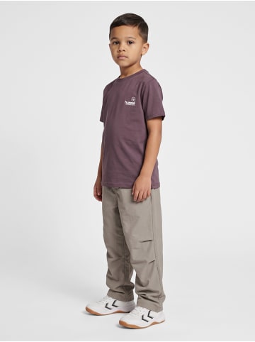 Hummel T-Shirt Hmljr Reg Kinder in BLACK PLUM