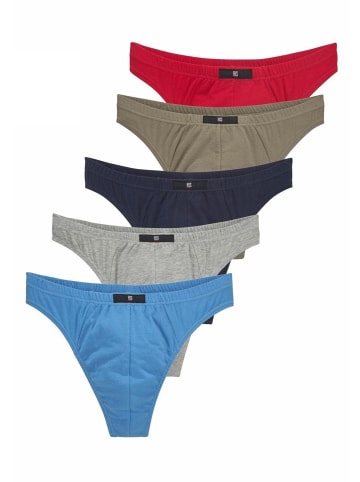 H.I.S String in rot, blau, marine, khaki, grau-meliert