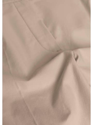 GOLDNER Kurzgröße:  Baumwoll 3/4-Hose mit Teildehnbund in beige