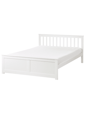 Beliani 3-tlg Doppelbett OLENDON in Weiß