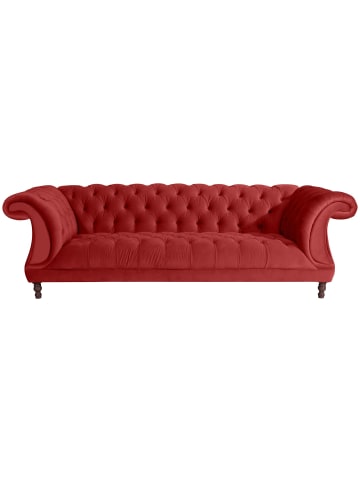 58 aufm Kessel CHESTERFIELD Sofa 3-Sitzer Kaylin Samtvelours ziegel