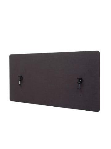 MCW Akustik-Tischtrennwand G75, 60x120cm braun-grau