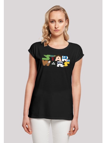 F4NT4STIC T-Shirt Star Wars Character Logo in schwarz