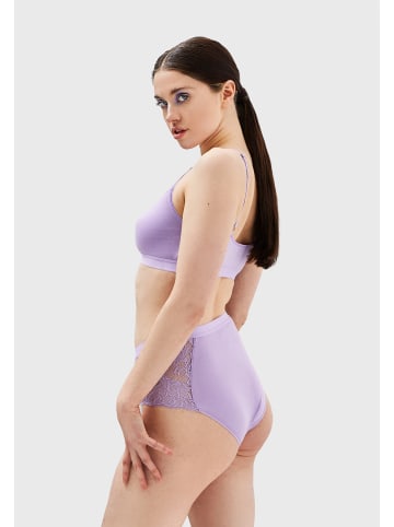 Erlich Textil  Alisa Big Cup Bustier mit Spitze große Cups aus Modal, Alisa Big Cup Bustier mit Spitze große Cups aus Modal - breites Unterbrustband, Alisa granatapfel mit Spitze große Cups aus Modal, Alisa salbei mit Spitze große Cups aus Modal in flieder