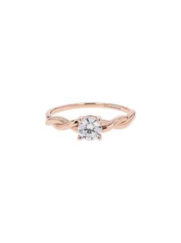 Tom Tailor Ring Silber 925, rhodiniert in roséfarben