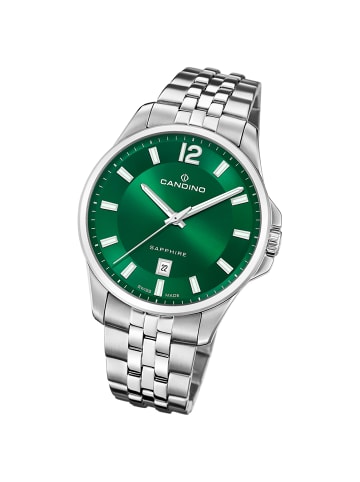 Candino Analog-Armbanduhr Candino Classic silber groß (ca. 42mm)