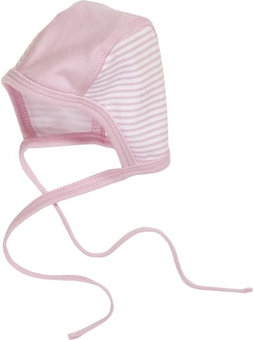 Schnizler "Erstlingsmütze Interlock Ringel" in Rosa