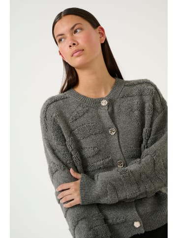 Karen By Simonsen Strickjacke KBRosanne Loose fit in Dark Gray Melange