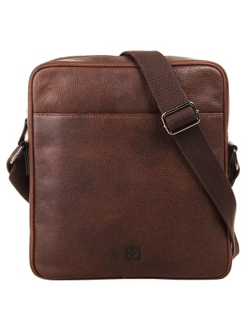 Bodenschatz Umhängetasche echt Leder in cognac